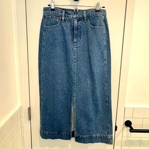 J.crew denim maxi skirt